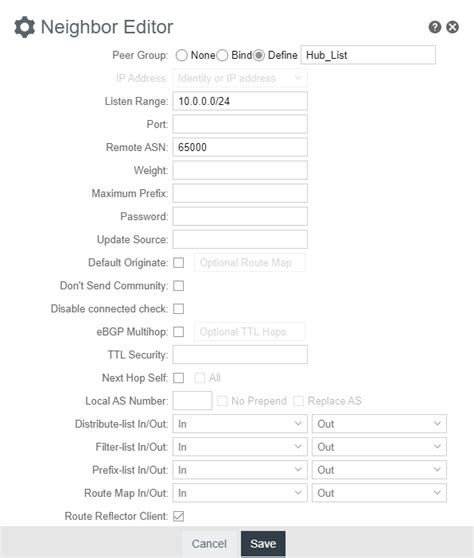 How to Configure Dynamic BGP Neighbors on a DMVPN Hub