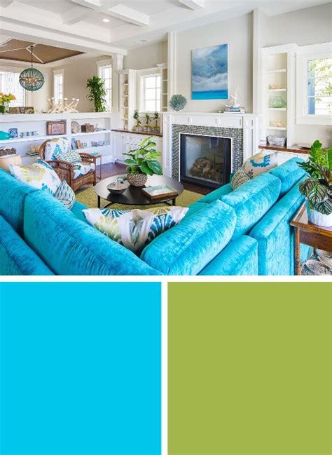 6 Classic Coastal Beach Color Palettes | Color Combinations | Living Room Examples