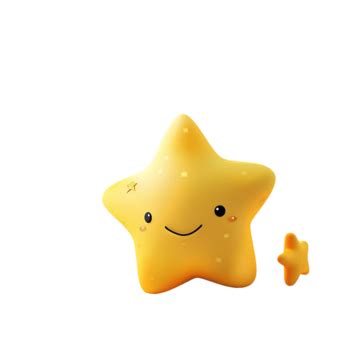 Adorable Yellow Star Playing With Stars, Yellow Star, Smiling, Playing PNG Transparent Image and ...