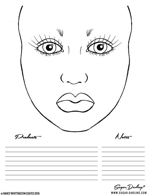 Makeup Face Drawing at GetDrawings | Free download
