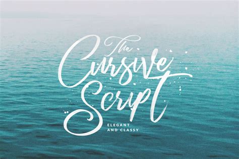 Cursive Calligraphy Script Fonts