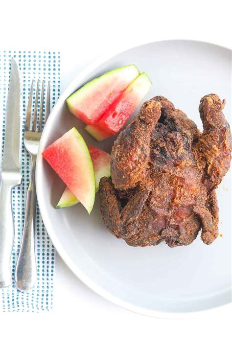 Crispy Buttermilk-Brined Deep Fried Cornish Hens - Food Fidelity