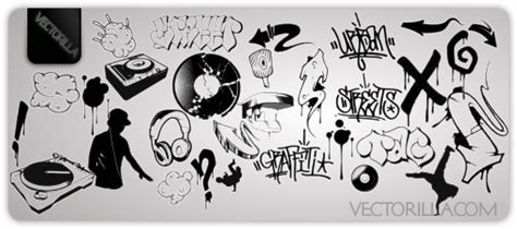 Free Dj & Graffiti vector artwork