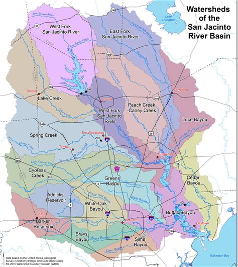 Watersheds - San Jacinto River Authority | Watersheds, San jacinto, River basin