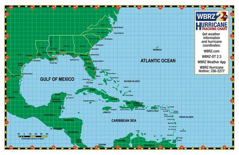 Printable Hurricane Tracking Map