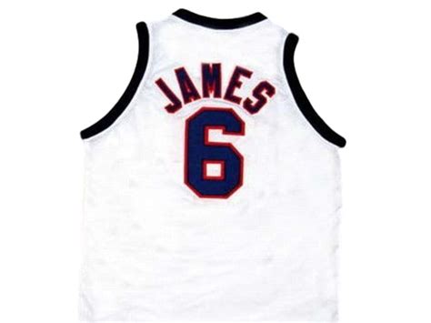 Lebron James #6 Team USA New Men Basketball Jersey White Any Size ...