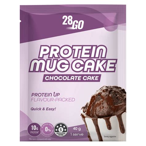28GO PROTEIN RANGE BY SAM WOODProtein Mug Cake Chocolate (Cat: Protein Indulgence) - 28GO ...