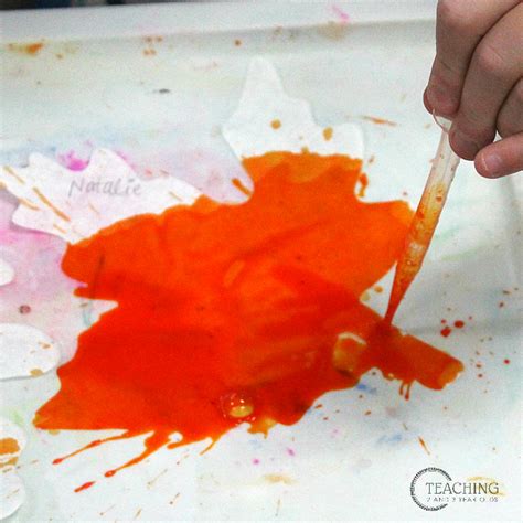 Beautiful Watercolor Fall Leaf Art Activity for Preschoolers