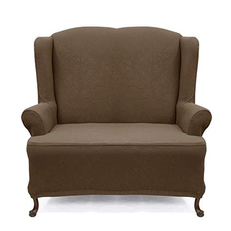 Wing Loveseat Slipcover Stretch Pique Dutch Chocolate 711 Review ...