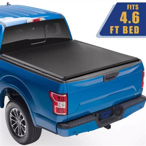 4.6FT SOFT TRI-FOLD for 2022-2023 Ford Maverick Tonneau Cover Truck Bed ...