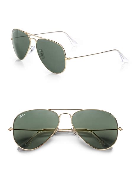 Ray-ban Original Aviator Sunglasses in Gold for Men | Lyst