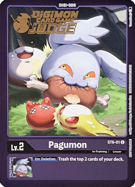 Pagumon (Judge Pack 2) - Starter Deck 06: Venomous Violet - Digimon ...