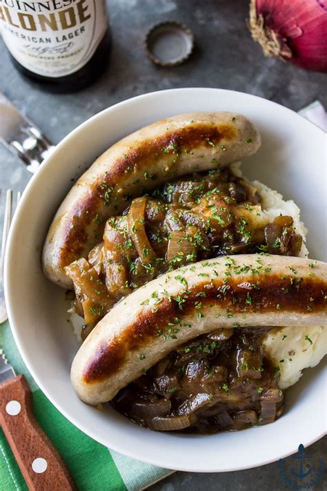 Bangers & Mash with Guinness Onion Gravy | The Beach House Kitchen