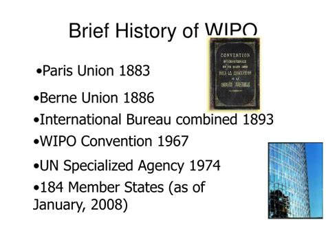 PPT - Brief History of WIPO PowerPoint Presentation, free download - ID:633146