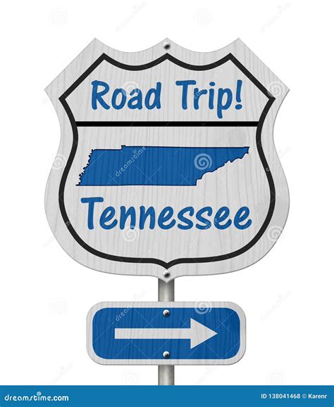 Tennessee Map On Road Sign. Cartoon Vector | CartoonDealer.com #126785069