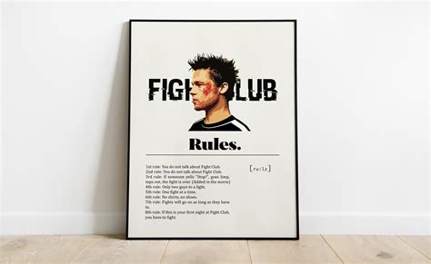 Fight Club Rules Poster | Printerval Canada