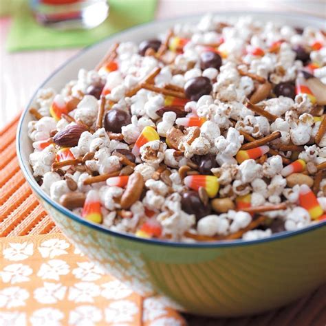 halloween popcorn snack mix