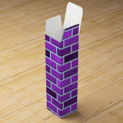 Purple bricks wine gift box - blue gifts style giftidea diy cyo | Purple gift, Wine gift boxes ...
