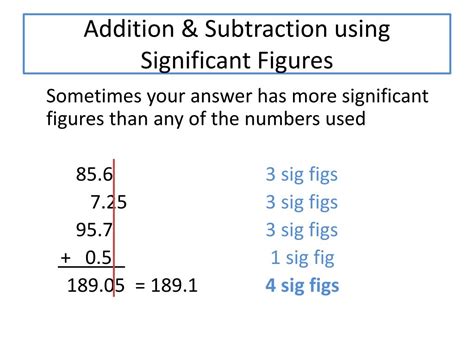 Significant Figures Addition And Subtraction Rules Example 1 Youtube ...