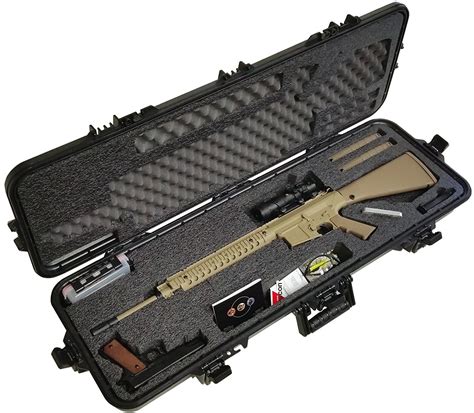 Case Club Waterproof FNH Scar 17S Rifle Case with Silica Gel & Accessory Box