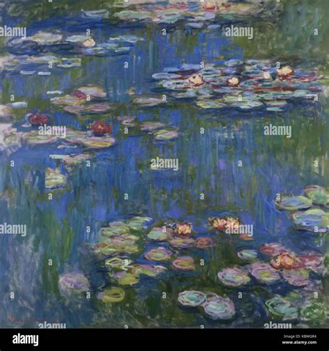 Monet Water Lilies 1916 Stock Photo - Alamy