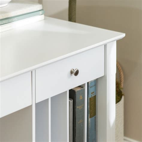 Deluxe Solid Wood Desk in White - DW48D30WH