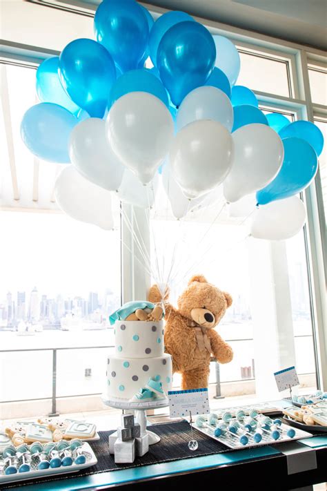 A Teddy Bear Themed Baby Shower — Little Miss Party Boy Baby Shower Themes, Unique Baby Shower ...