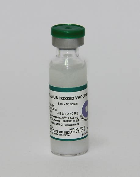 Tetanus Toxoid Vaccine Adsorbed | WHO - Prequalification of Medical Products (IVDs, Medicines ...