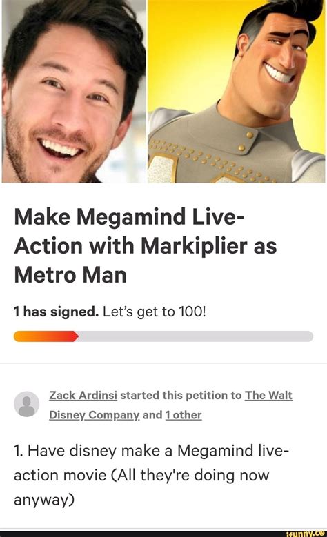 Make Megamind Live- Action with Markiplier as Metro Man 1 has signed ...