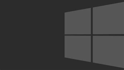 Logo Minimalist Windows 10 Light Black Background HD Windows Wallpapers ...