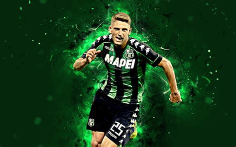 Download wallpapers Domenico Berardi, 4k, abstract art, Sassuolo, soccer, Serie A, italian ...