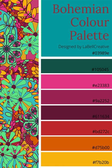 Bohemian Colour Palette Earthy Color Palette Color Pa - vrogue.co