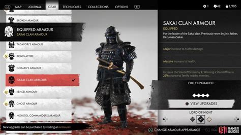 Sakai Clan Armor - Armor - Equipment | Ghost of Tsushima | Gamer Guides