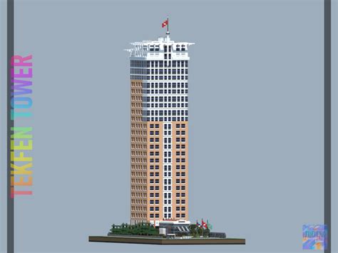 Tekfen Tower - Istanbul Turkiye (1:2 scale) Minecraft Map