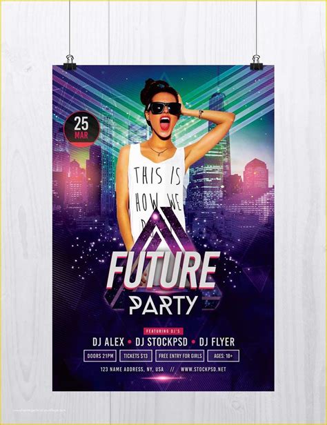 Free Ad Templates Photoshop Of Future Party Free Shop Flyer Template Free Psd ...