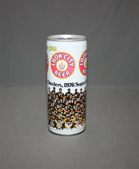 Vintage Iron City Beer Steelers 1976 Super Bowl Champs Steel Can Pull Tab Unopened & Empty ...