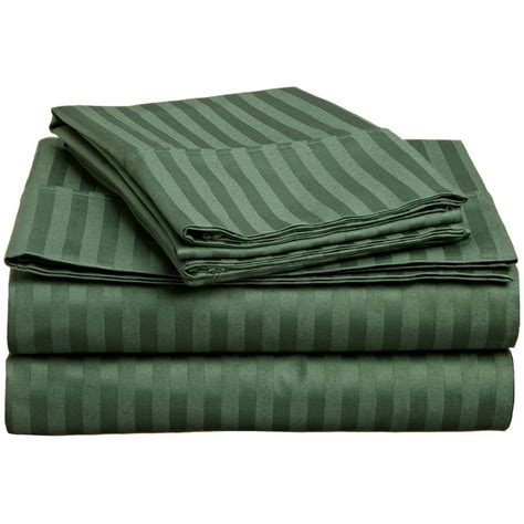 300-Thread Count 100% Egyptian Cotton Deep Pocket Bedding Sheets & Pillowcases, 4-Piece Sheet ...