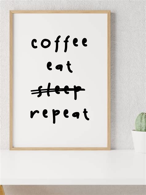 Quote Prints Coffee Minimalist, Quote Print, Quote Poster, Coffee ...