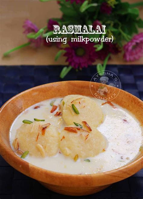 INDIAN DESSERT RASMALAI - MILK POWDER RECIPES