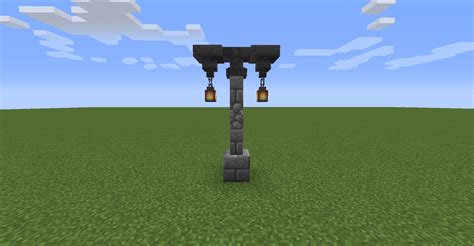 Minecraft Build Inspiration • minecraft-inspo: Street lamp design with hanging...