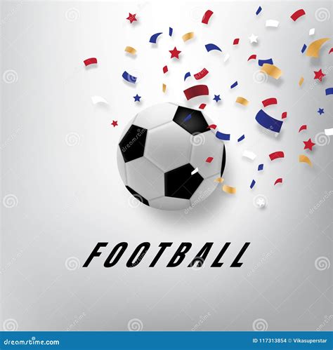 Soccer Ball Isolated on White Background. Vector Illustration Stock ...