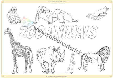 Colouring Pages Zoo Animals - Zoo Animals Coloring Pages Best Coloring Pages For Kids - Zoos ...