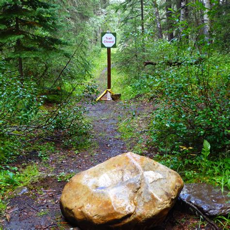 Trail closed sign - Friends of Kananaskis Country