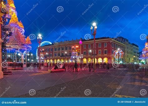 Christmas Decoration in Nice, France Stock Photo - Image of maritimes ...