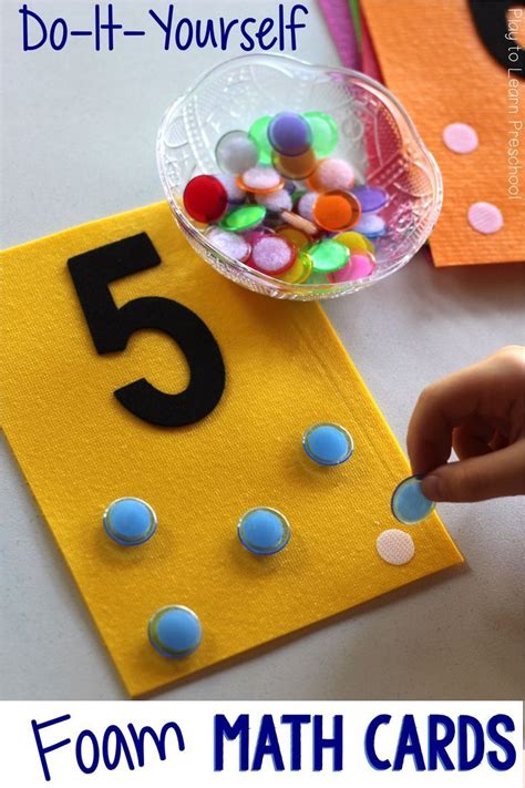 Easy Counting Practice for Preschoolers Using Velcro Cards | Easy math ...