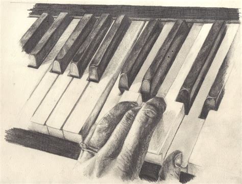 Piano Keys Sketch II by 88cathwalk on deviantART | Piano art, Music ...