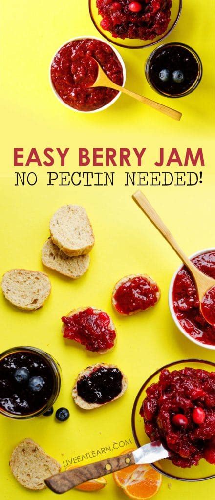 No Pectin Jam (3 ingredients, 3 easy flavors) | Live Eat Learn