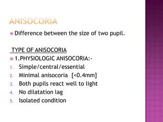 Anisocoria | PPT