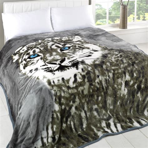 Animal Print Faux Fur Large Mink Throw Soft Warm Luxury Fleece Bed Sofa Blanket | eBay