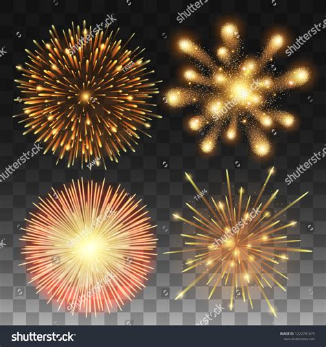 Collection Firework Light Glow Special Effect Stock Vector (Royalty ...